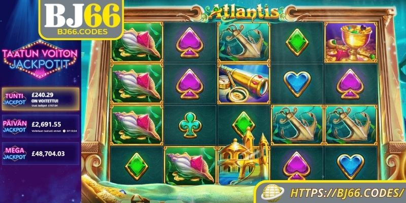 Atlantis BJ66 – Khám Phá Kho Báu Dưới Đại Dương Huyền Bí 1 Giới thiệu về tựa game nổ hũ Atlantis BJ66